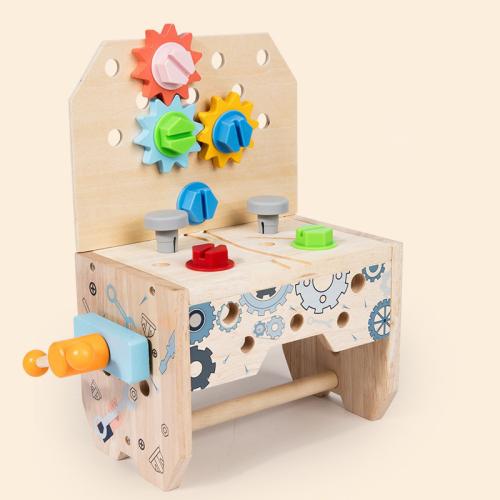 Children's wooden repair toolbox educational wooden toys