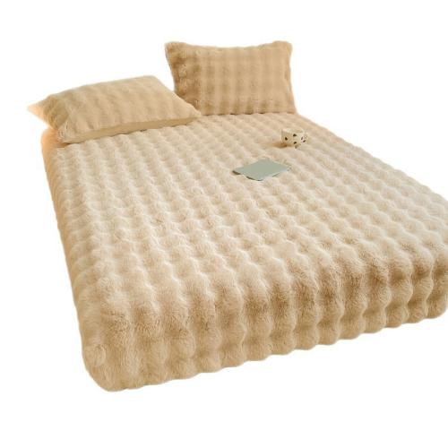 Plush Bed Fitted Sheet & thermal Solid PC