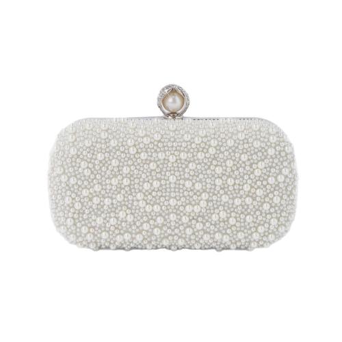 Pearl & Polyester Clutch Bag durable PC