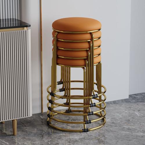 Technical Farbic & Carbon Steel & Flannelette & Sponge & PU Leather Soft & stackable Stool PC