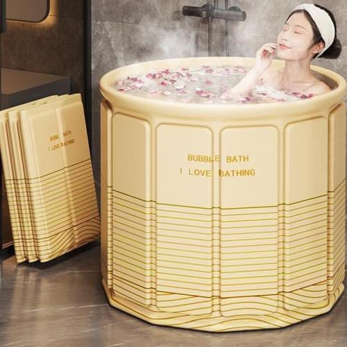 Medium Density Fiberboard & Pearl Cotton & PVC & Oxford Foldable Bathtub durable printed letter yellow PC