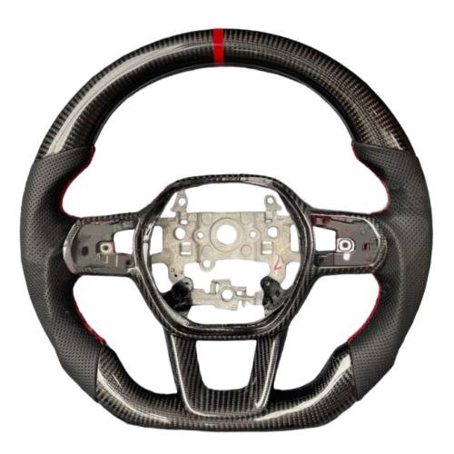 Real Carbon Fiber Steering Wheel For 2022-2025 Honda  Fits For Civic 11th Gen with Trim
