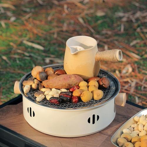 Stainless Steel Barbecue Grill Wood white PC