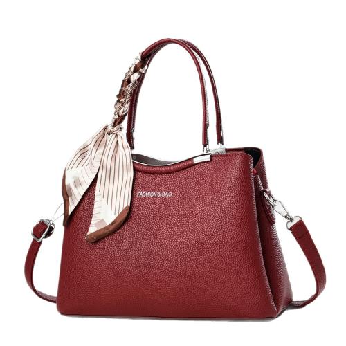 PU Leather Tote Bag Handbag attached with hanging strap PC