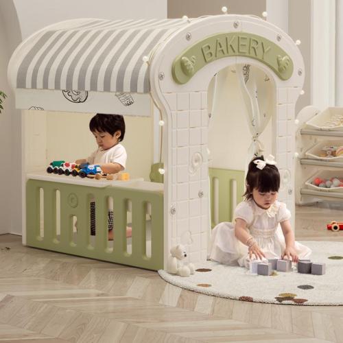 PE Plastic Children Amusement Tent green PC