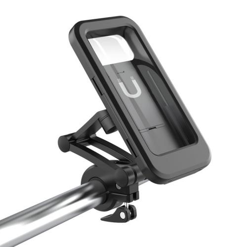 Aluminium Alloy & Engineering Plastics 360degree rotation & Waterproof & Multifunction Bicycle Cellphone Holder black PC