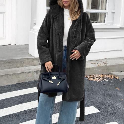 Polyester With Siamese Cap Women Overcoat & loose PC