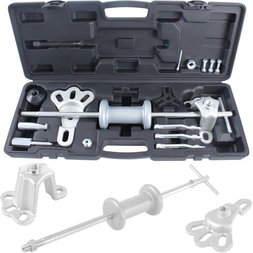 UNIVERSAL SLIDE HAMMER PULLER SET 4-5 HOLE WHEEL HUB PUSHER also BODY