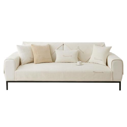 Plush Sofa Cover durable & washable Solid PC