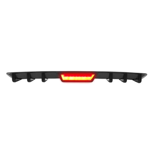 For Honda Accord Sedan Glossy Rear Bumper Diffuser Spoiler Lip w LED Break Light