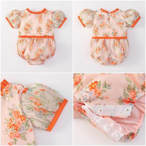 Polyester Baby Jumpsuit Cute orange PC