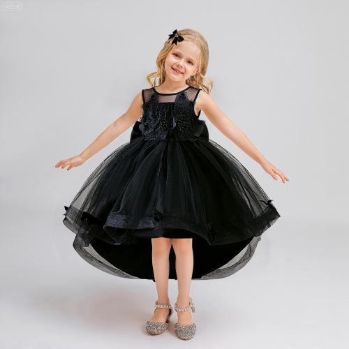 Polyester Ball Gown Children Halloween Cosplay Costume Halloween Design black PC