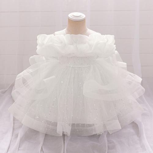 Polyester Ball Gown Children Princess Costume Sequin PC