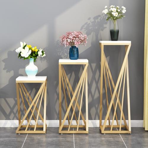Steel & Wooden Creative Flower Rack PC