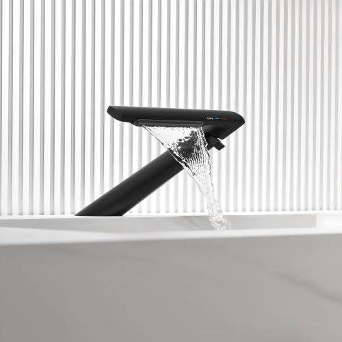 Bathroom Art Waterfall Faucet Single Handle One Hole Modern Vanity Sink Faucet