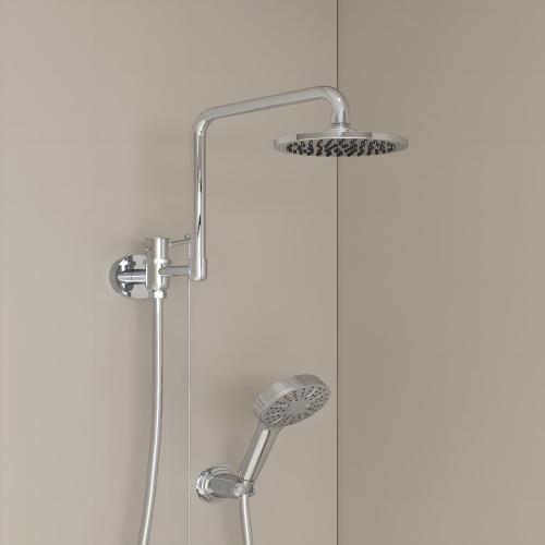 304 Stainless Steel & Brass & Engineering Plastics thermostability & Multifunction Shower Set durable black Set