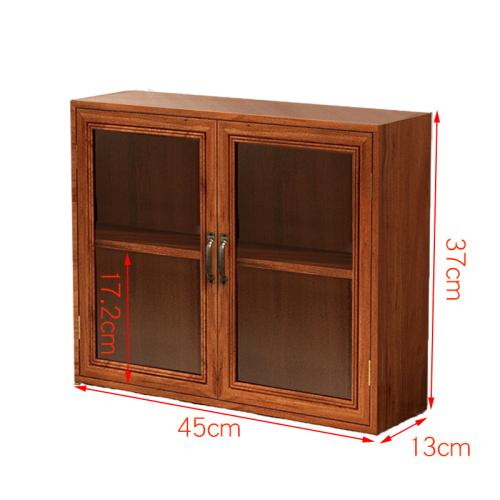 Solid Wood Storage Cabinet dustproof Acrylic & Glass PC
