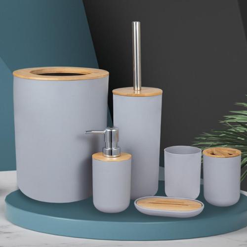 Bamboo & Polypropylene-PP Washing Set six piece Set