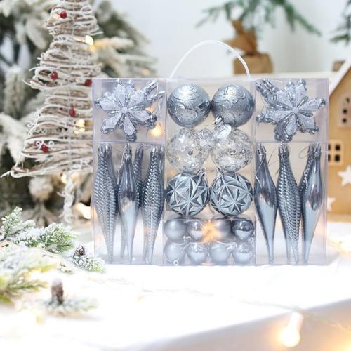 Plastic Christmas Tree Hanging Decoration Set