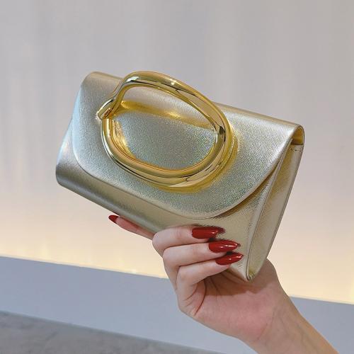 PU Leather Box Bag Clutch Bag with chain PC