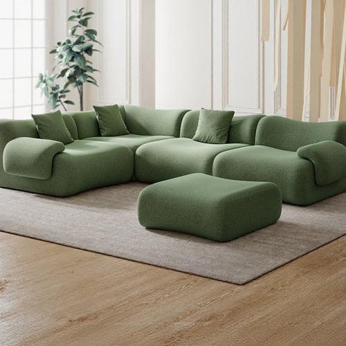 Éponge & Toison berbère Solide Vert pièce