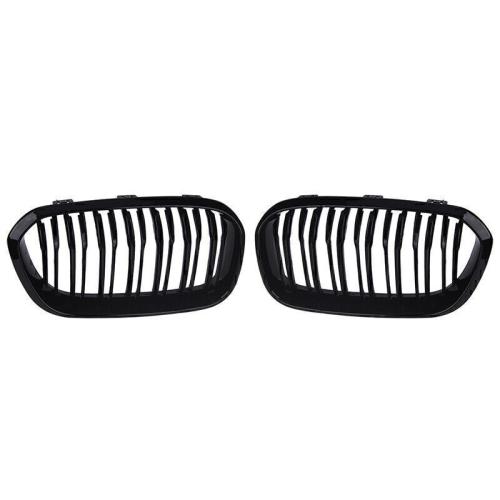 Gloss Black Car Front Kidney Grill Grille For BMW F20 F21 1 Series 2015-2018 LCI