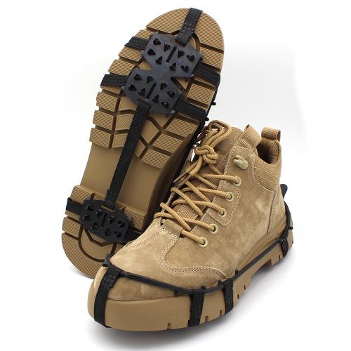 Steel & PE Plastic & Nylon Anti-skid Shoe Cover black PC