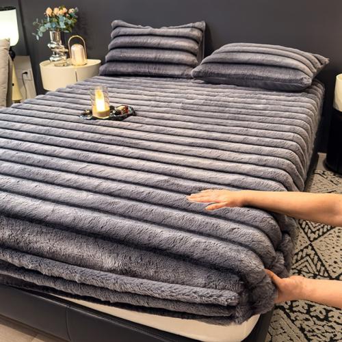 Plush Soft Bed Fitted Sheet & thermal Dayestuff PC