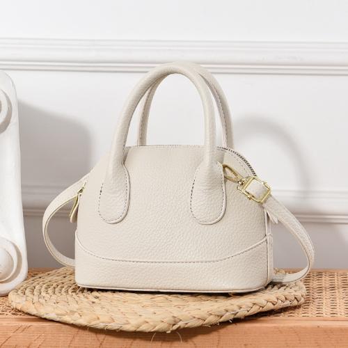 PU Leather Shell Shape Handbag attached with hanging strap PC