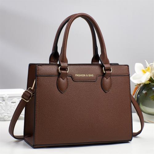 PU Leather Tote Bag Handbag attached with hanging strap PC