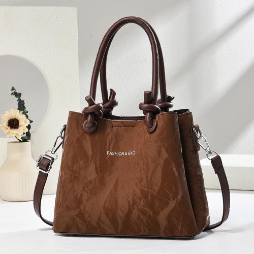 PU Leather Tote Bag Handbag attached with hanging strap PC