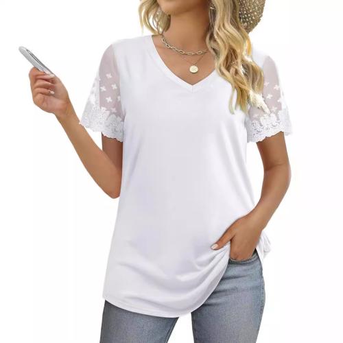 Polyester Women Short Sleeve T-Shirts & loose PC