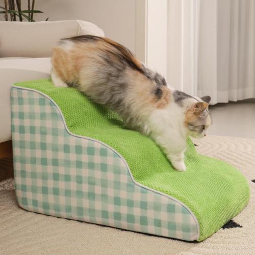 Chiffon & Éponge Échelle pour animaux de compagnie Vert pièce