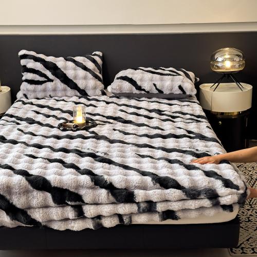 Plush Soft Bed Fitted Sheet & thermal Dayestuff PC