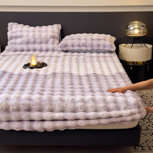 Plush Soft Bed Fitted Sheet & thermal Dayestuff PC