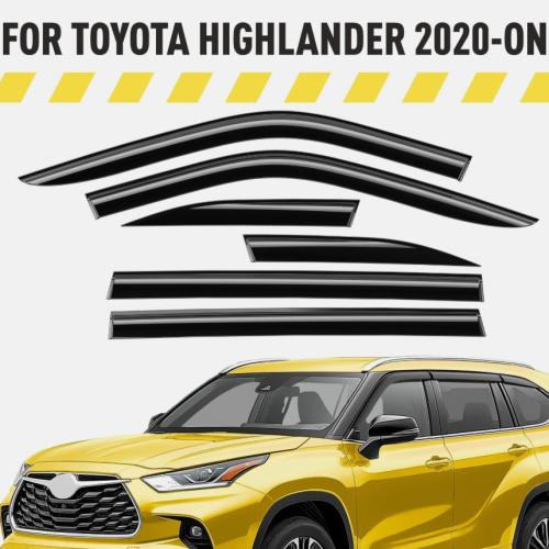 Rain Guards Vent Visors Shade for 2020-2025 Toyota Highlander