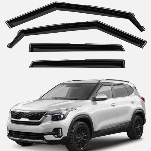 Sun Rain Visors Wind Rain Guards for 2021-2025 Kia Seltos