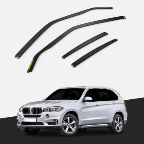 Fits For BMW X5 F15 MK3 2013-2018 5 Door SUV Wind Deflectors 4pc Tinted