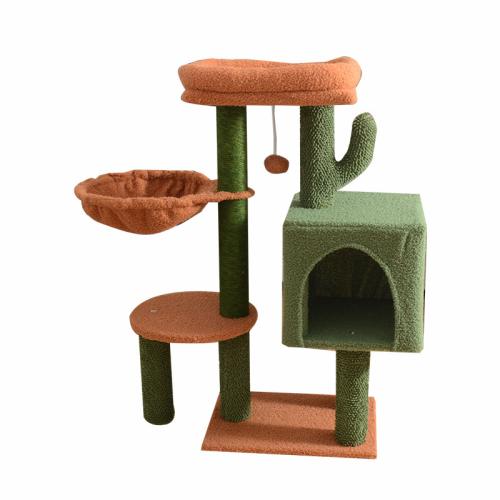 Chanvre de Sisal & Bois Cadre d’escalade de chat Vert pièce