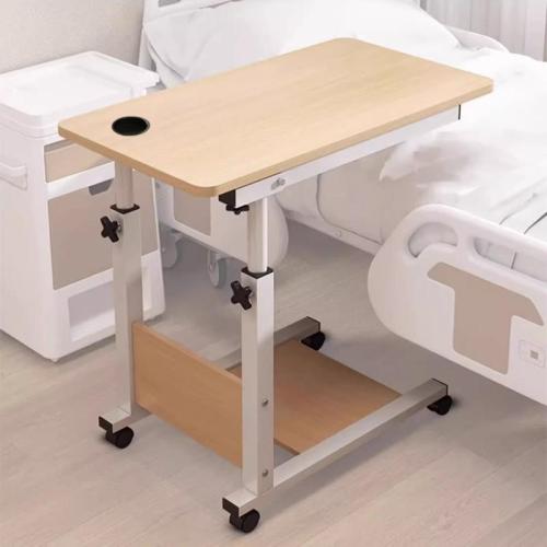 Household Bedside Table Movable Bed Dining Table Liftable Nursing Table
