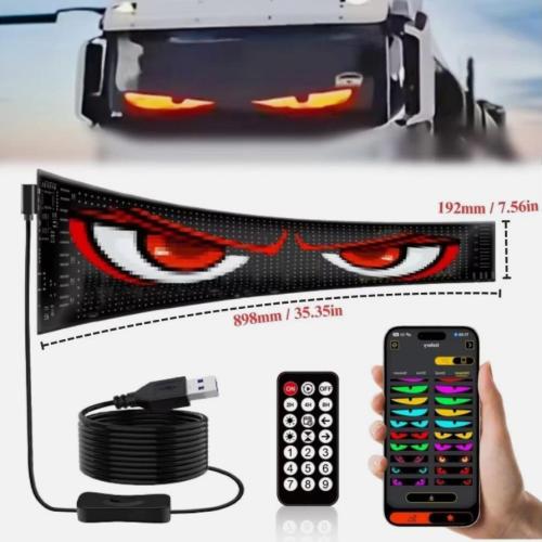 For Truck-Specific LED-Screen Car Eye Light Truck Dynamic Lamp