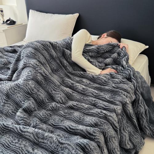 Polyester Soft Blanket thicken & thermal Solid PC
