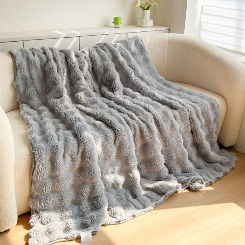 Polyester Soft Blanket thicken & thermal Solid PC