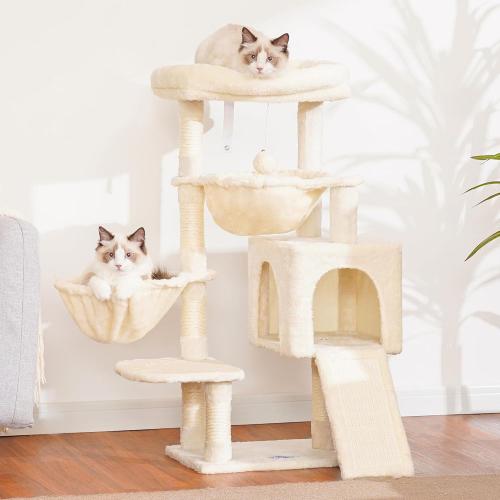 Chanvre de Sisal & Bois & Peluche Cadre d’escalade de chat plus de couleurs pour le choix pièce