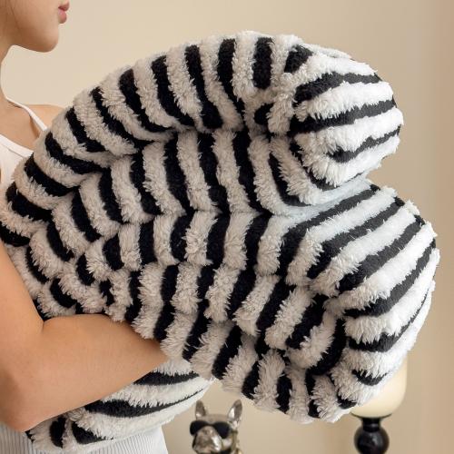 Plush Soft Blanket & thermal Dayestuff striped PC