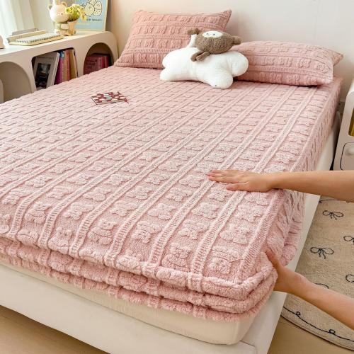 Plush Soft Bed Fitted Sheet & thermal Dayestuff PC
