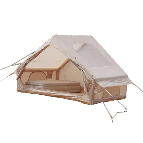 Oxford Inflatable & Waterproof Tent portable & sun protection PE Plastic & PVC khaki PC