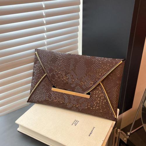 PU Leather Envelope Clutch Bag durable Solid PC