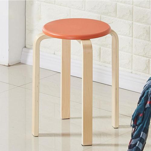 Medium Density Fiberboard & Wood stackable Stool Solid PC