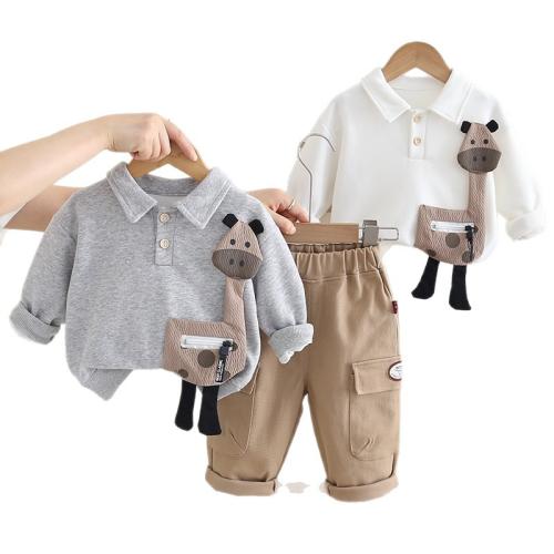 Cotton With Siamese Cap Children Clothes Set & two piece Set